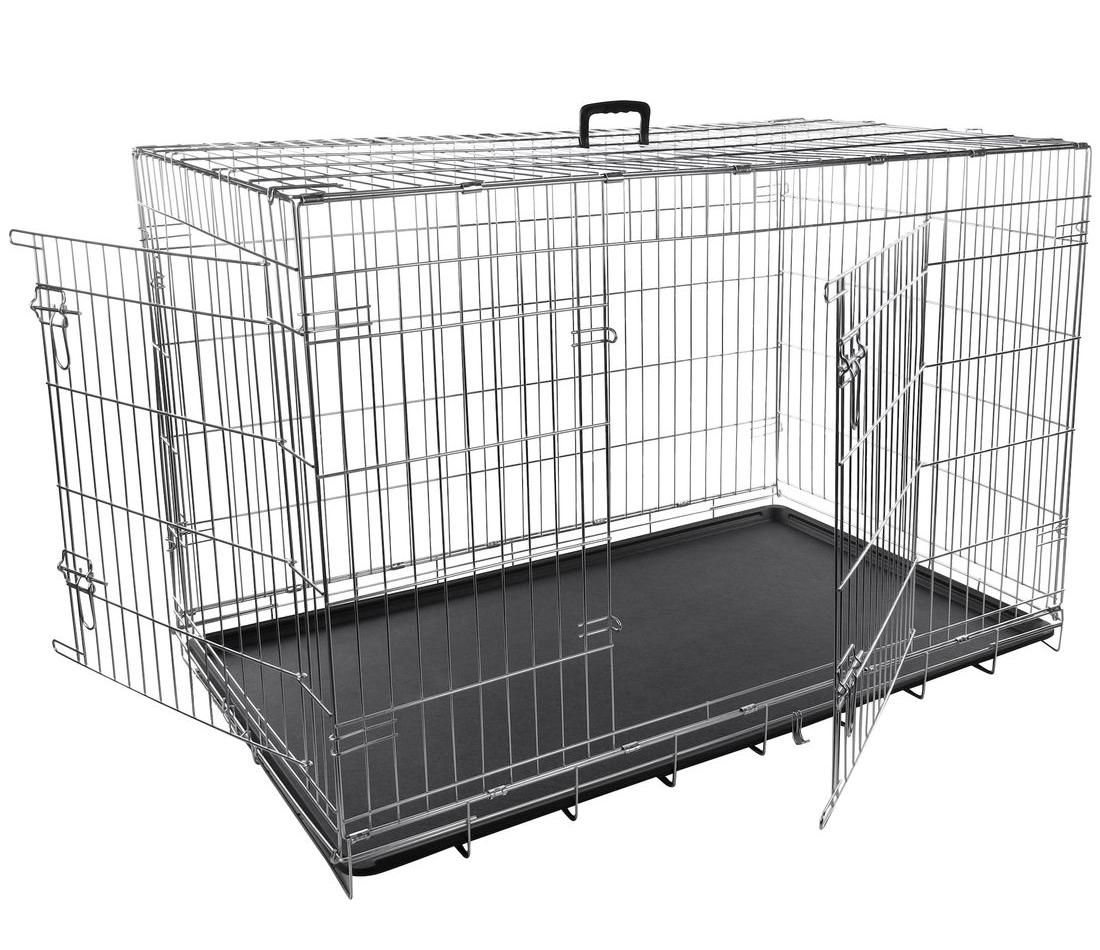 Flamingo Wire Cage Keo Silver 2 двери клетка для собак XXL 120х76х82 см (1030066)